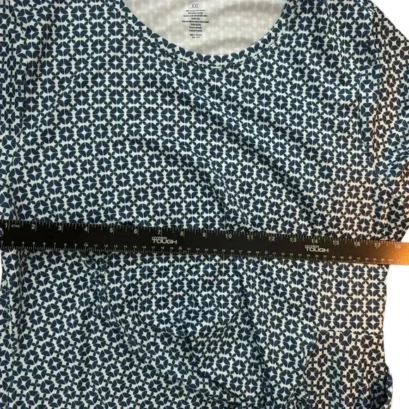 Croft & Barrow Navy Geometric Print Dress XXL – Like New - Picture 3 of 4